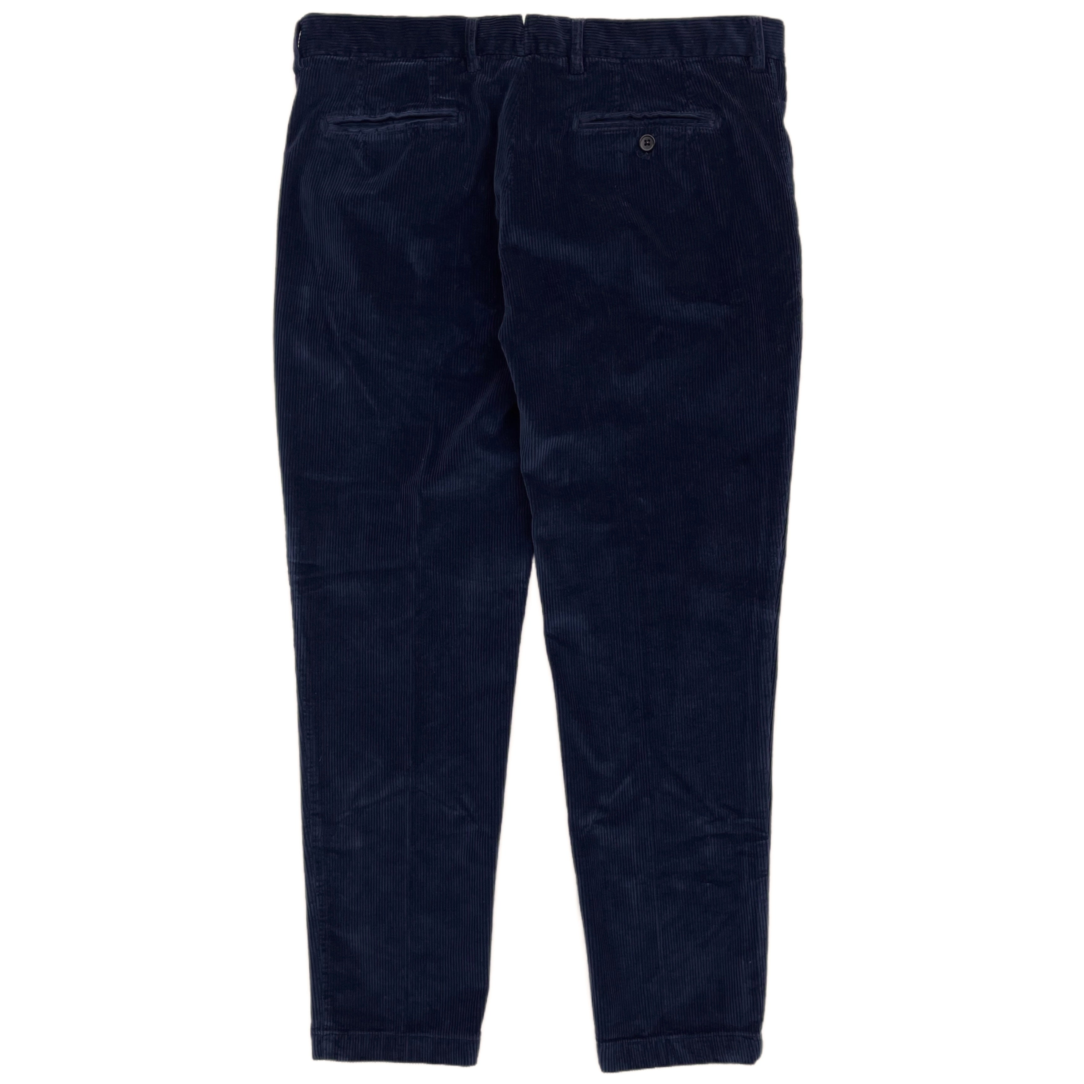 Pantalon chino plissé en velours côtelé FRESH en bleu marine