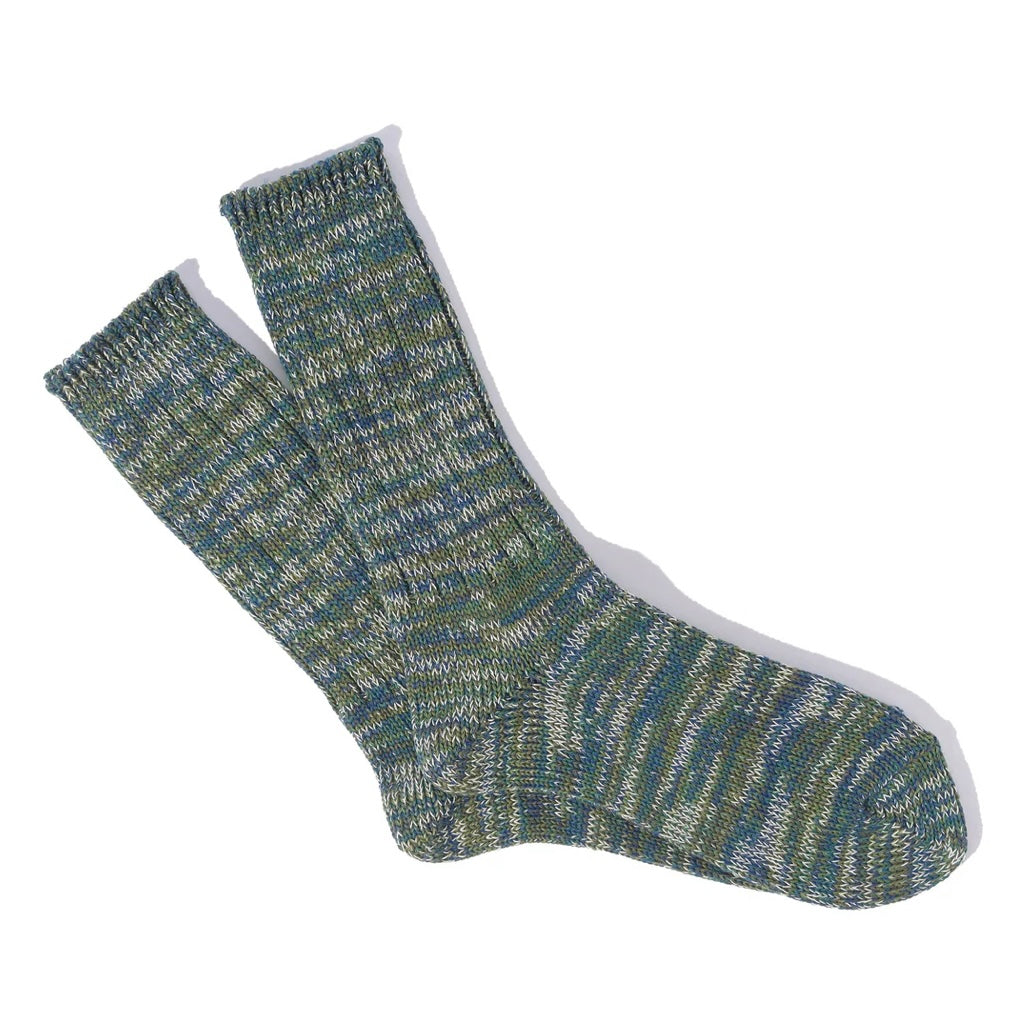 ANONYMOUS ISM 5Color Mix Crew Socks Moss