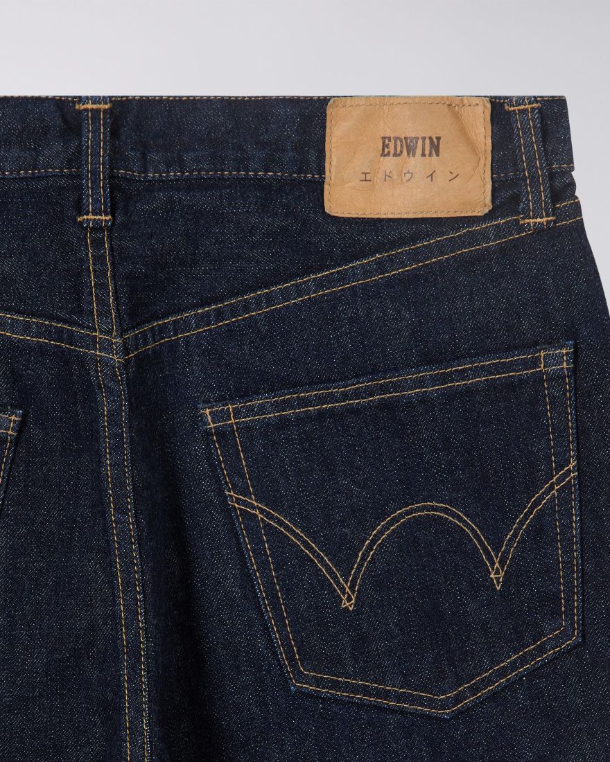 EDWIN Regular Straight Jeans Blue Rinsed Made In Japan