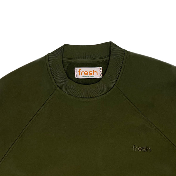 FRESH Billie Forrest Green Sweatshirt in Winter Cotton