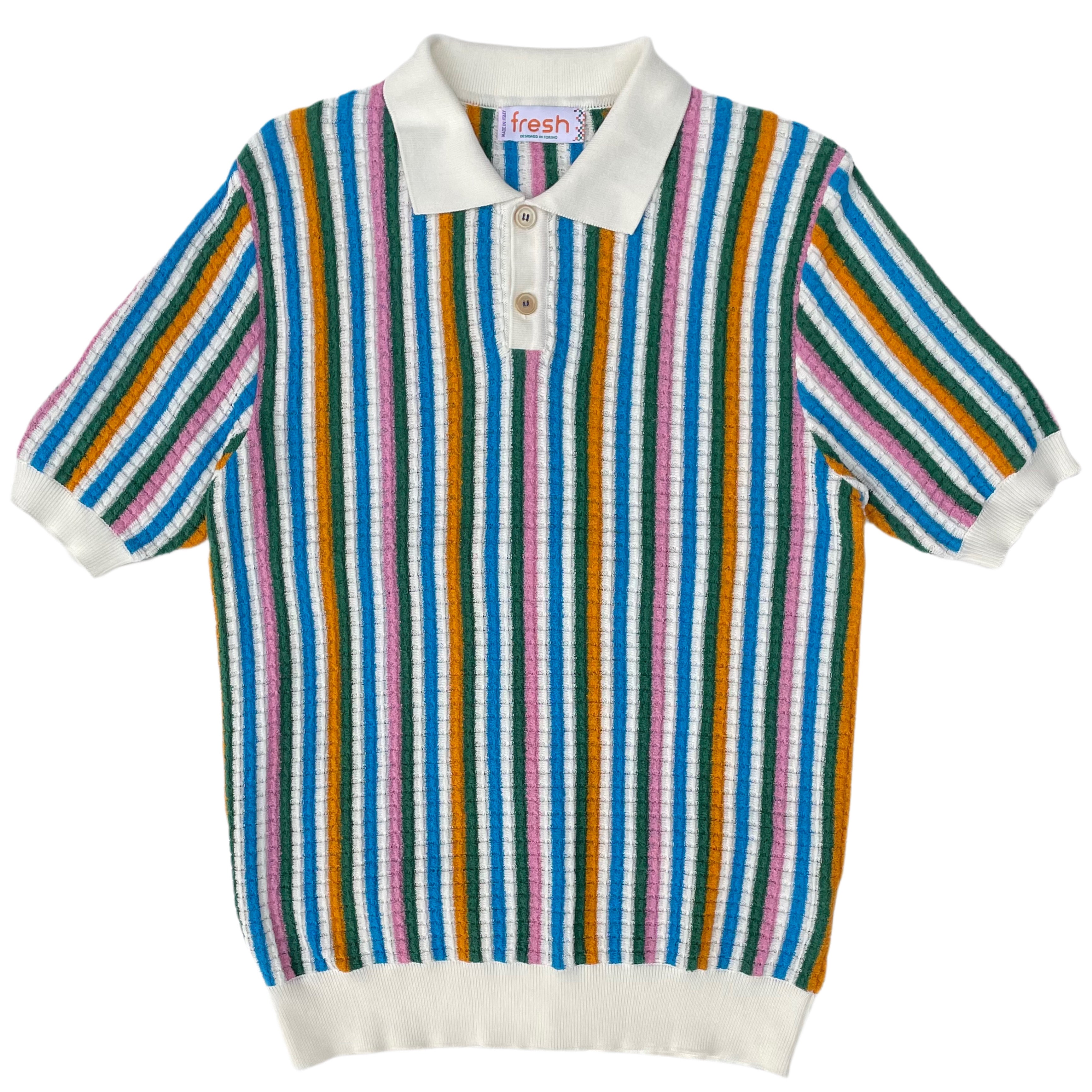 Polo de luxe en coton arc-en-ciel FRESH