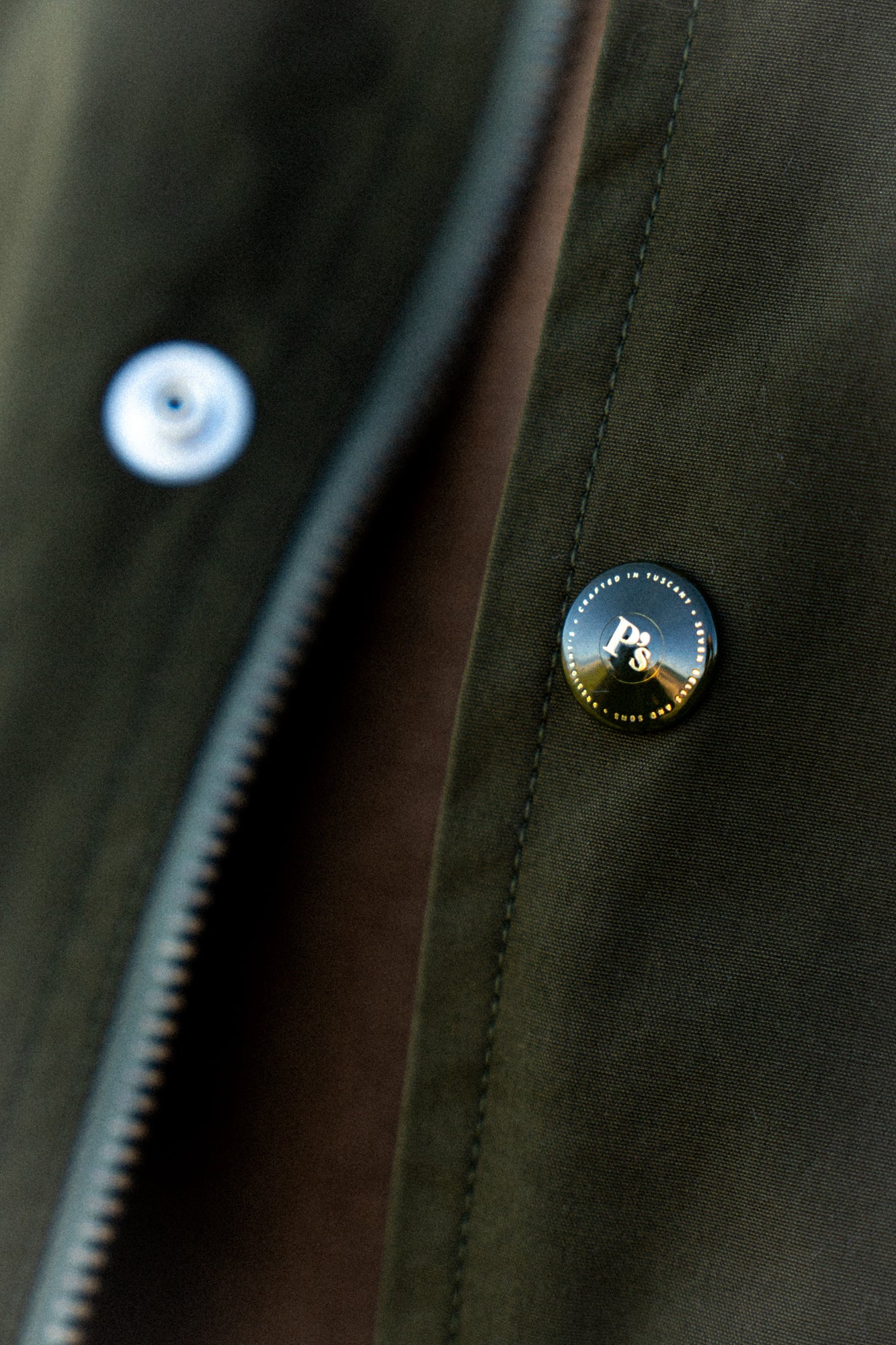 PRESIDENT’S High Groove Jacket In Army Green Cotton Wax