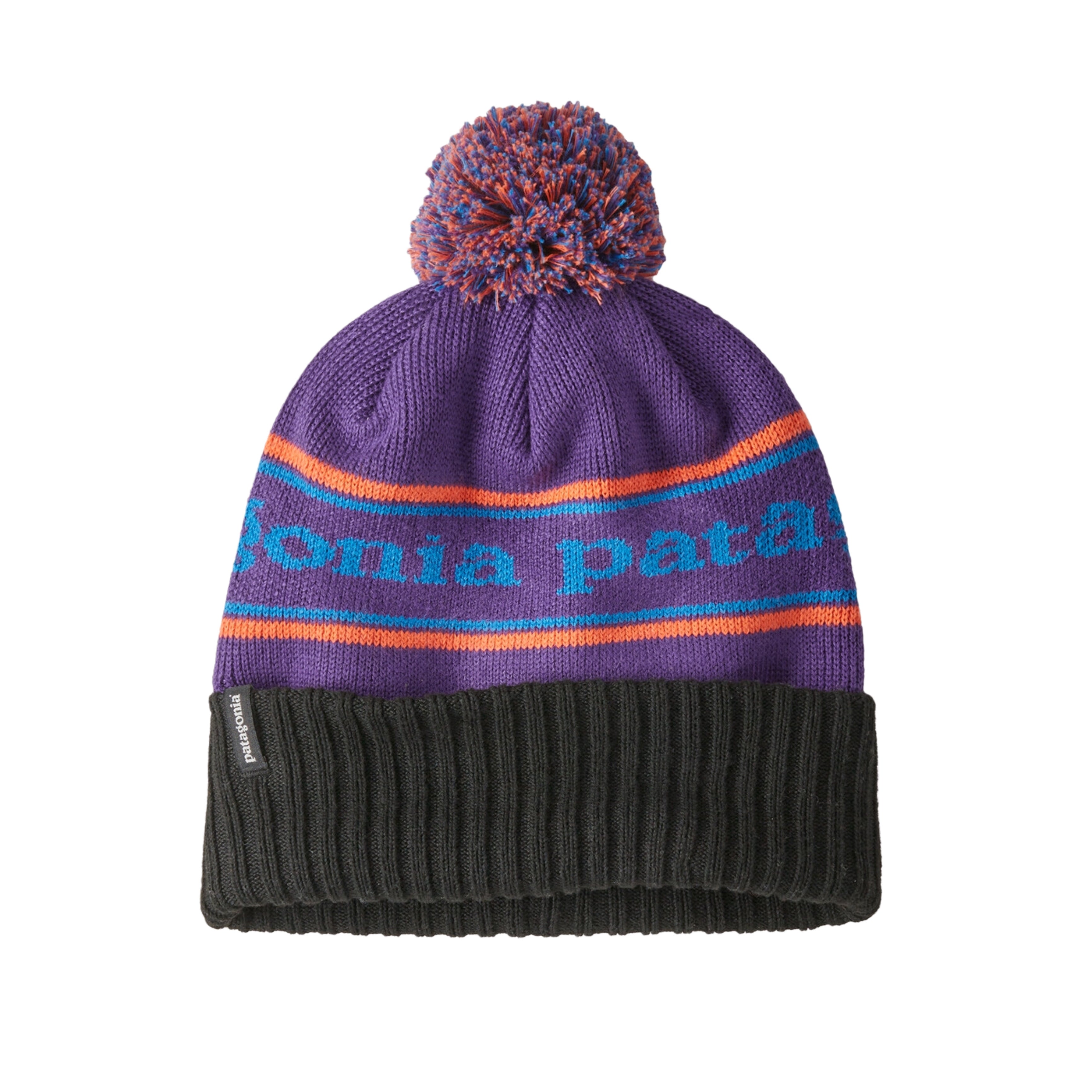 PATAGONIA Powder Town Beanie Park Stripe: Purple