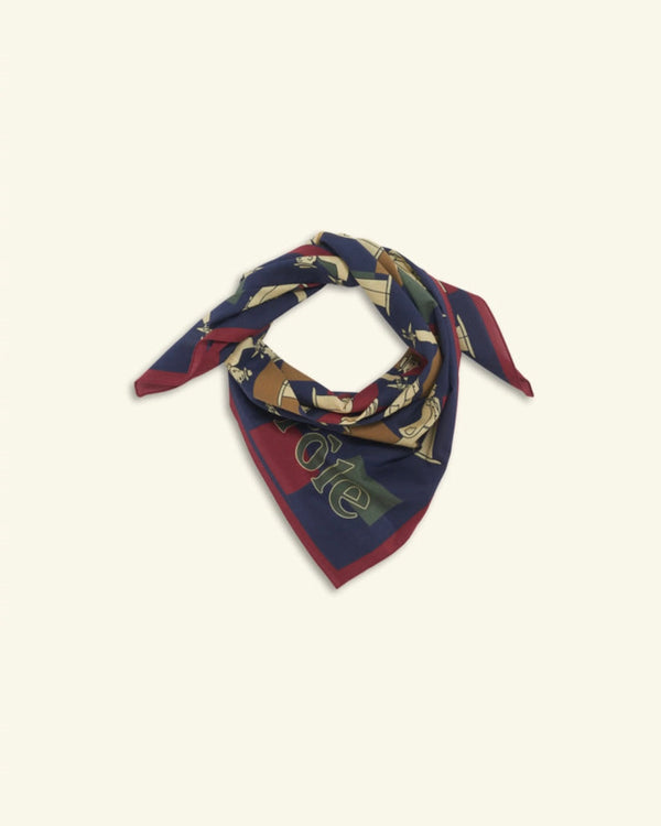 DRÔLE DE MONSIEUR Le Foulard Crillon In Navy