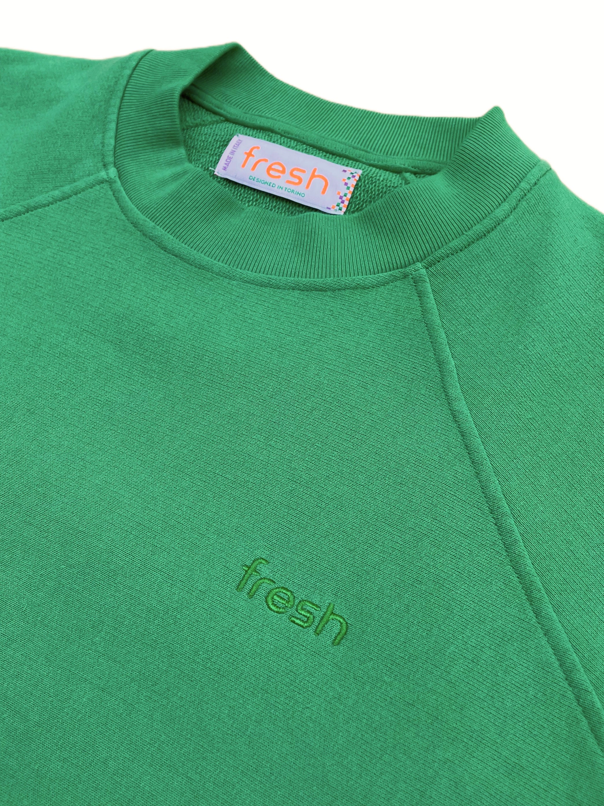 Sweat-shirt en coton FRESH Billie en vert