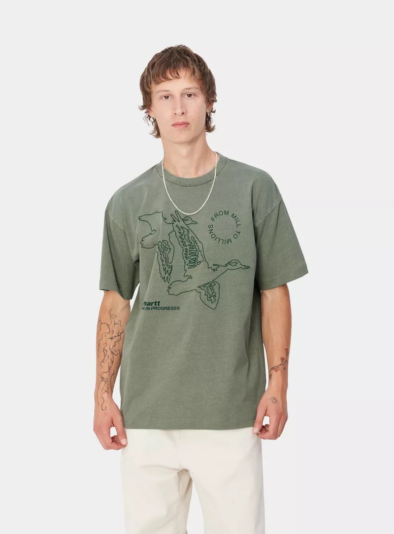 CARHARTT WIP S/S Flying Ducks T-Shirt Duck Green