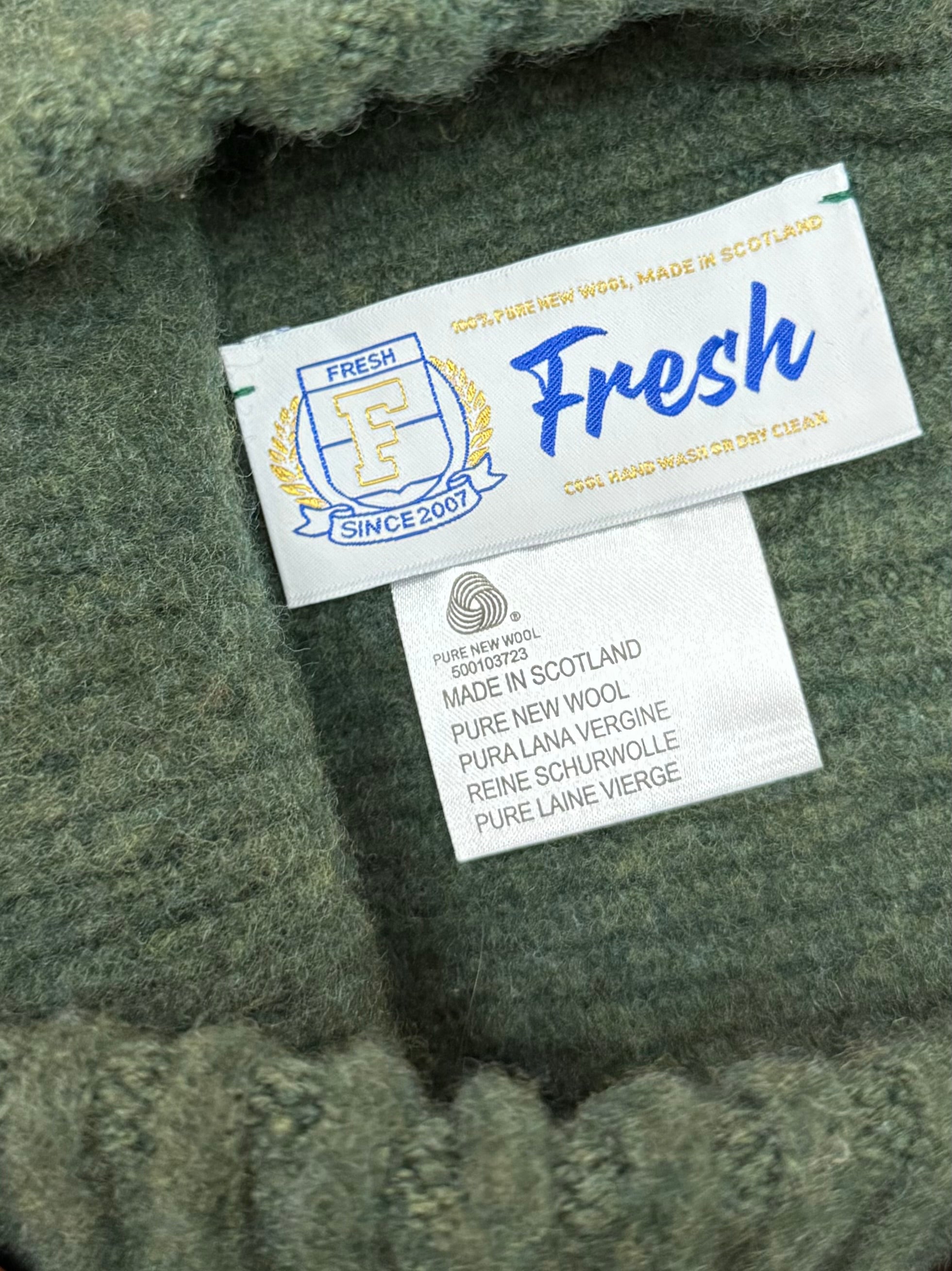 FRESH Bob Scottish Wool Beanie In Rosemary