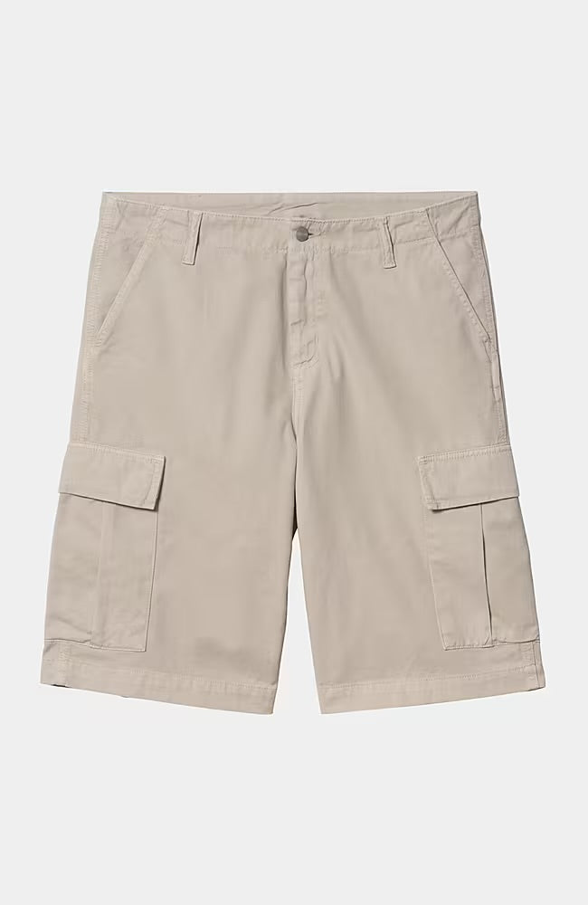 CARHARTT WIP Regular Cargo Short Fleur De Sel Garment Dyed