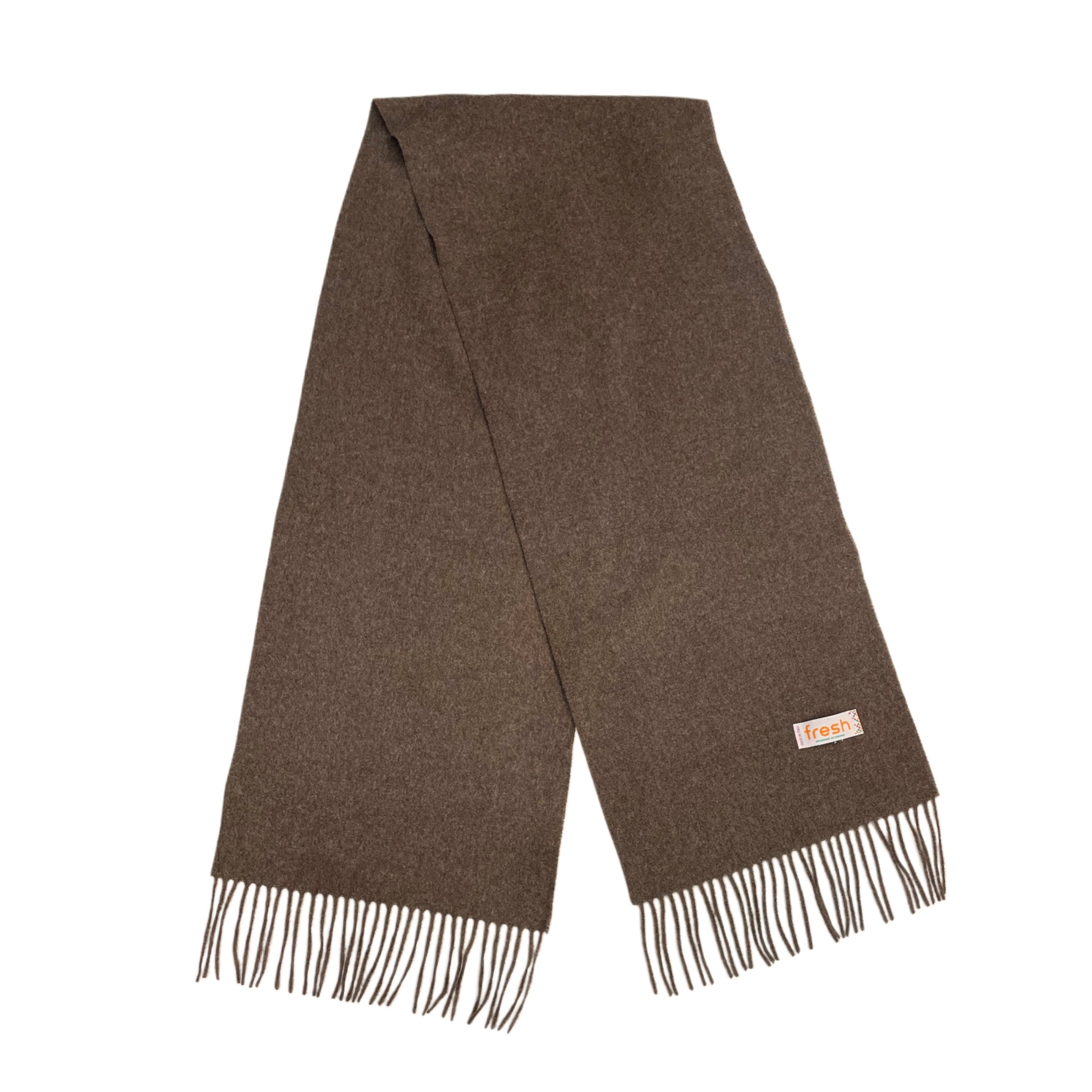 FRESH Dark Brown Wool Scarf