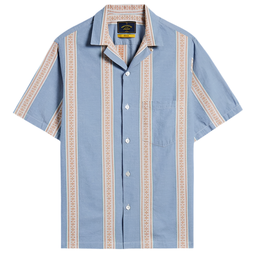 PORTUGUESE FLANNEL Melissa Blue Shirt