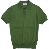 FRESH Weller - Polo tricoté en coton extra fin - Vert