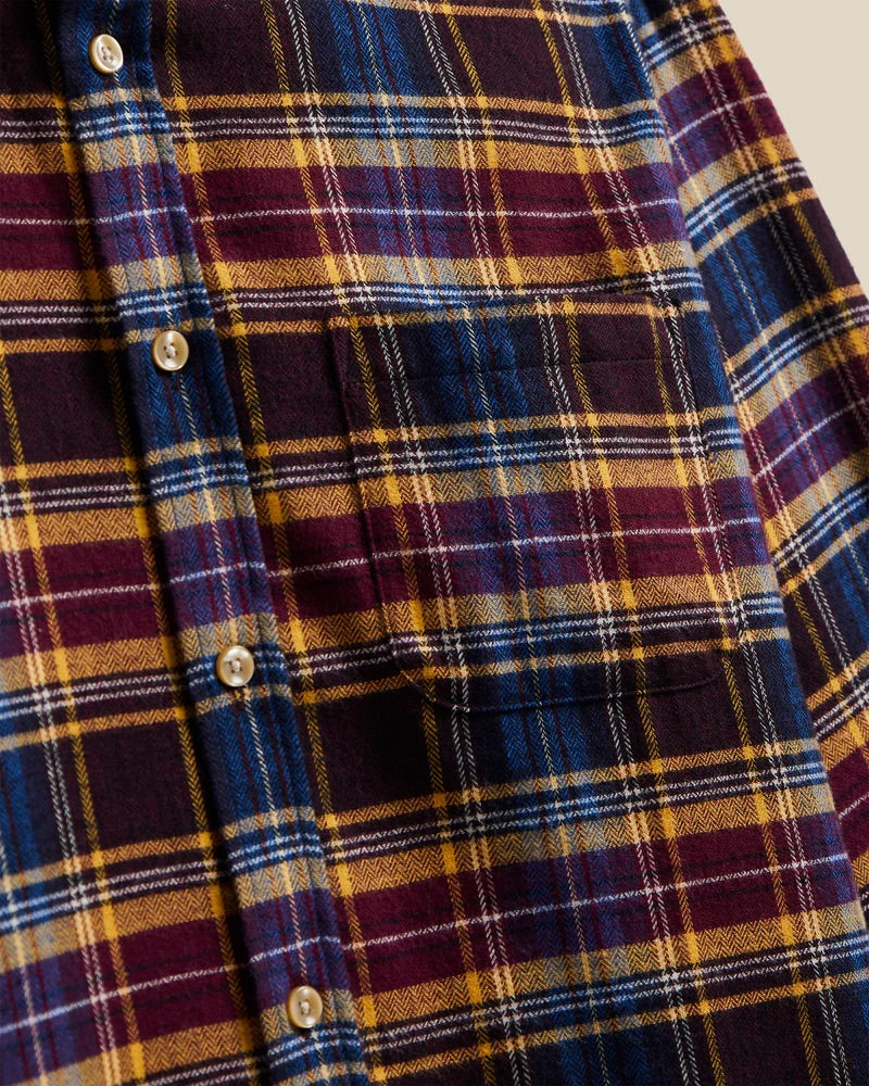 PORTUGUESE FLANNEL Apollo Shirt Blue Bordeaux