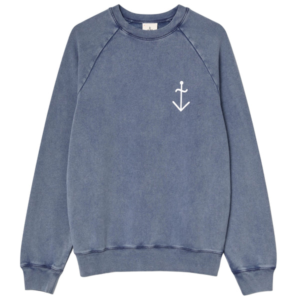 LA PAZ Cunha Sweatshirt Blue Oceana + Logo