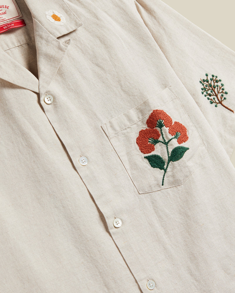 PORTUGUESE FLANNEL Spring 3 Embroidered Vacation Shirt