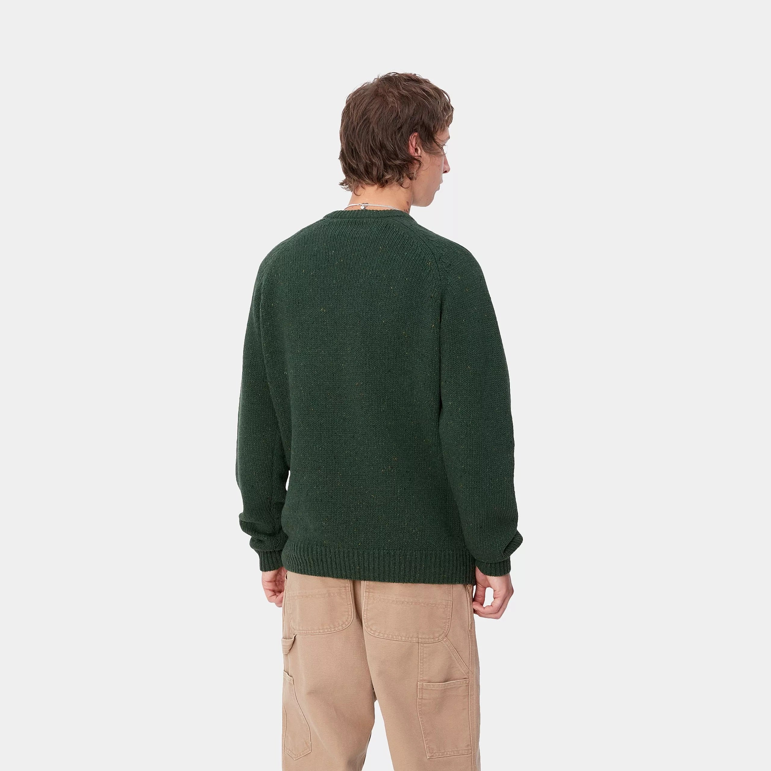 CARHARTT WIP Anglistic Sweater Speckled Sycamore Tree