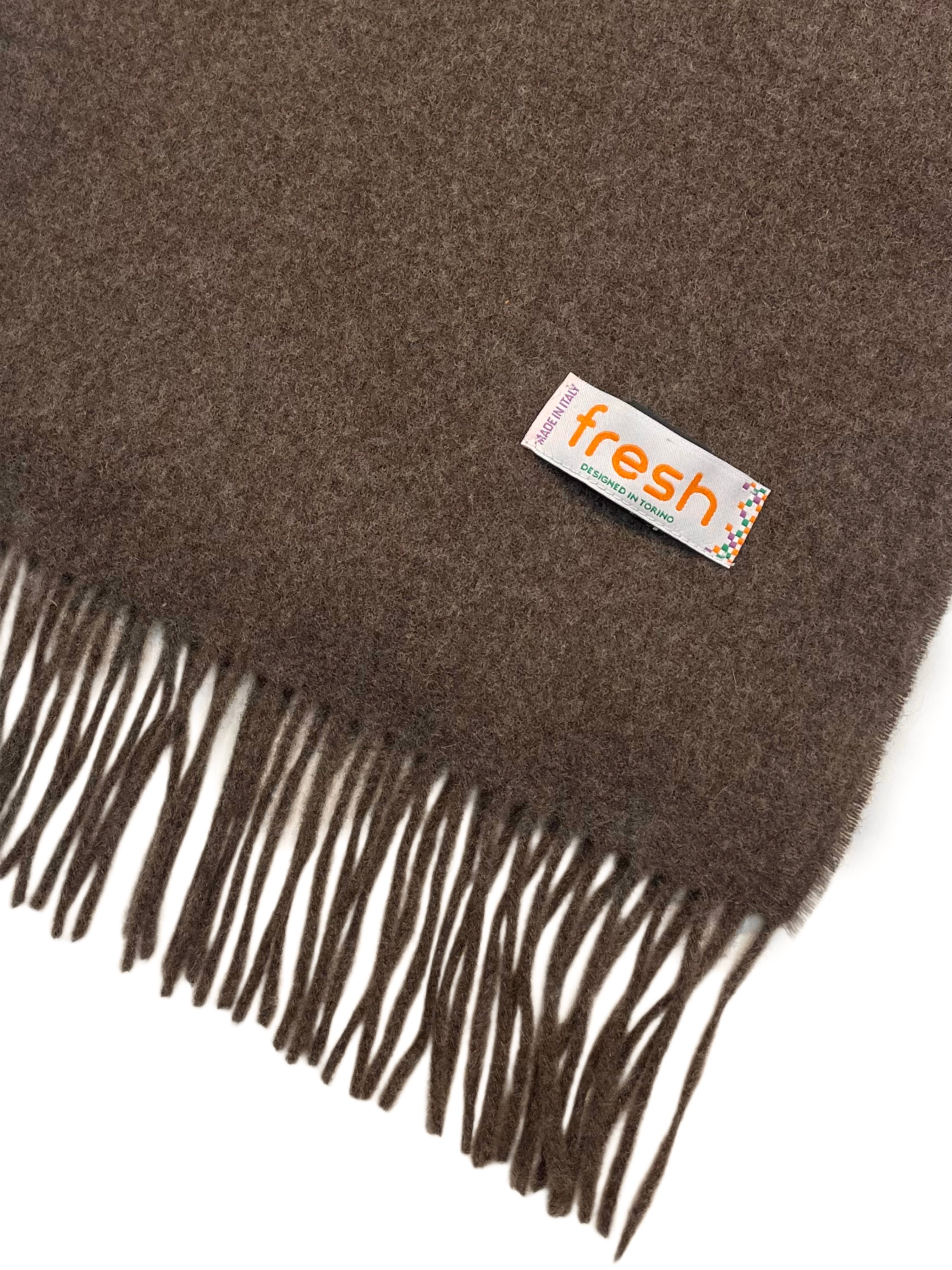 FRESH Dark Brown Wool Scarf