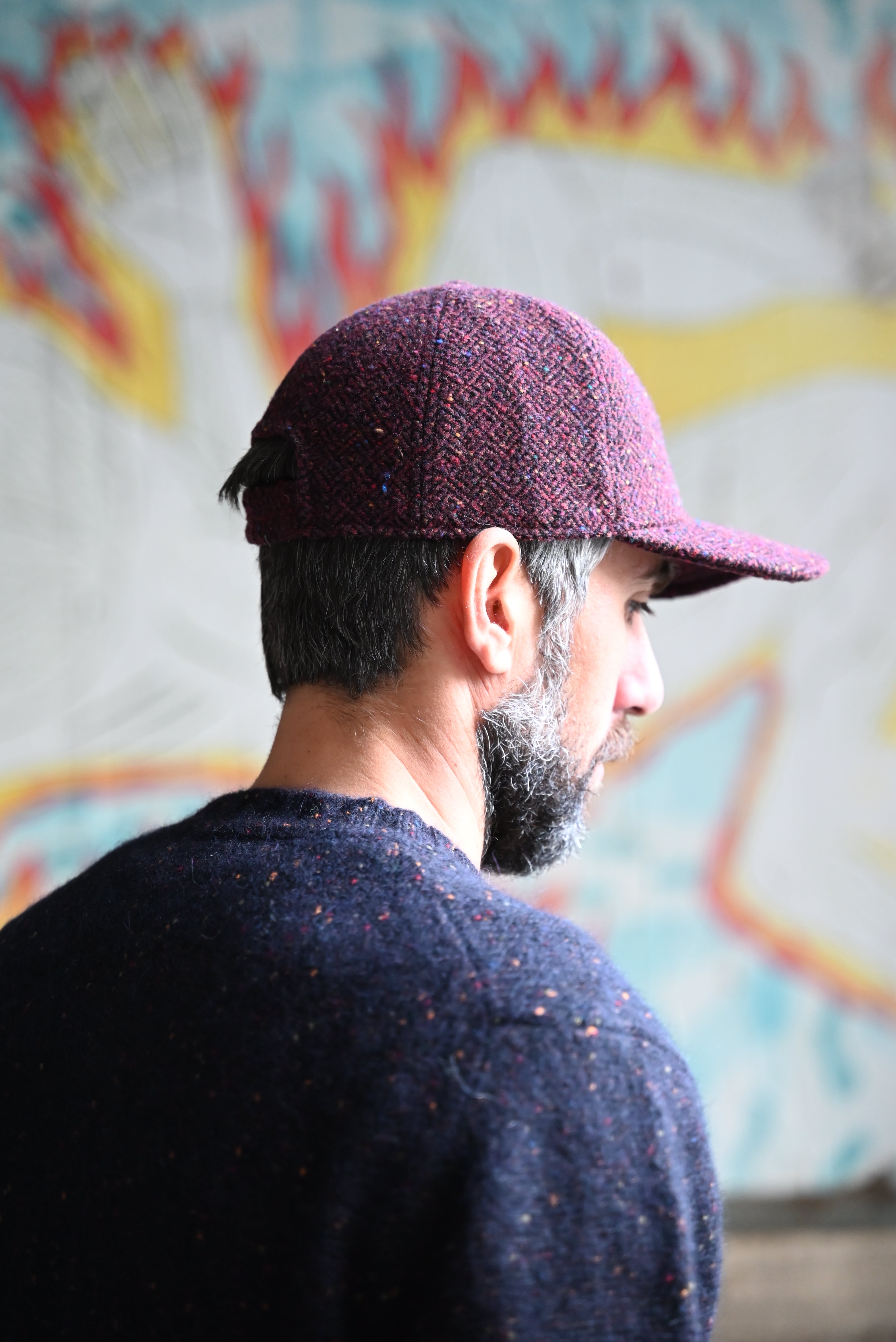 Casquette FRESH Laine Shetland Bordeaux 