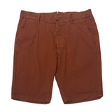 FRESH Short chino en coton Recco en rouge brique