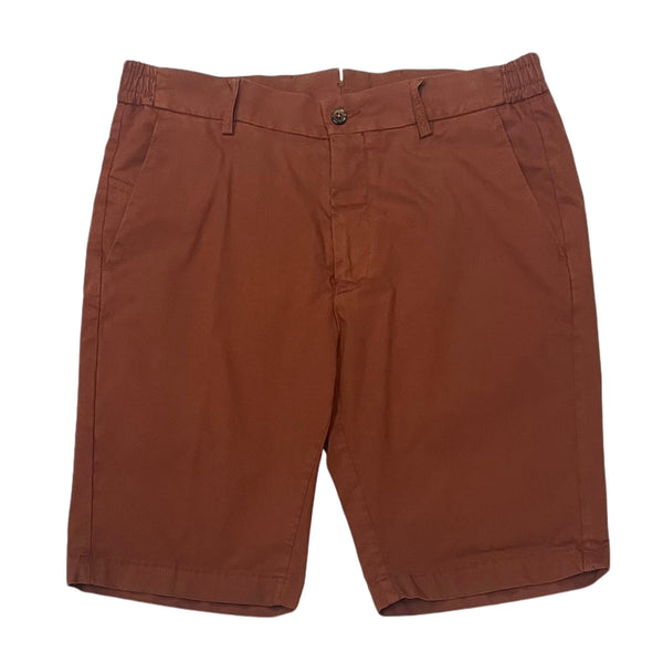 Pantaloncini chino FRESH Recco in cotone rosso mattone