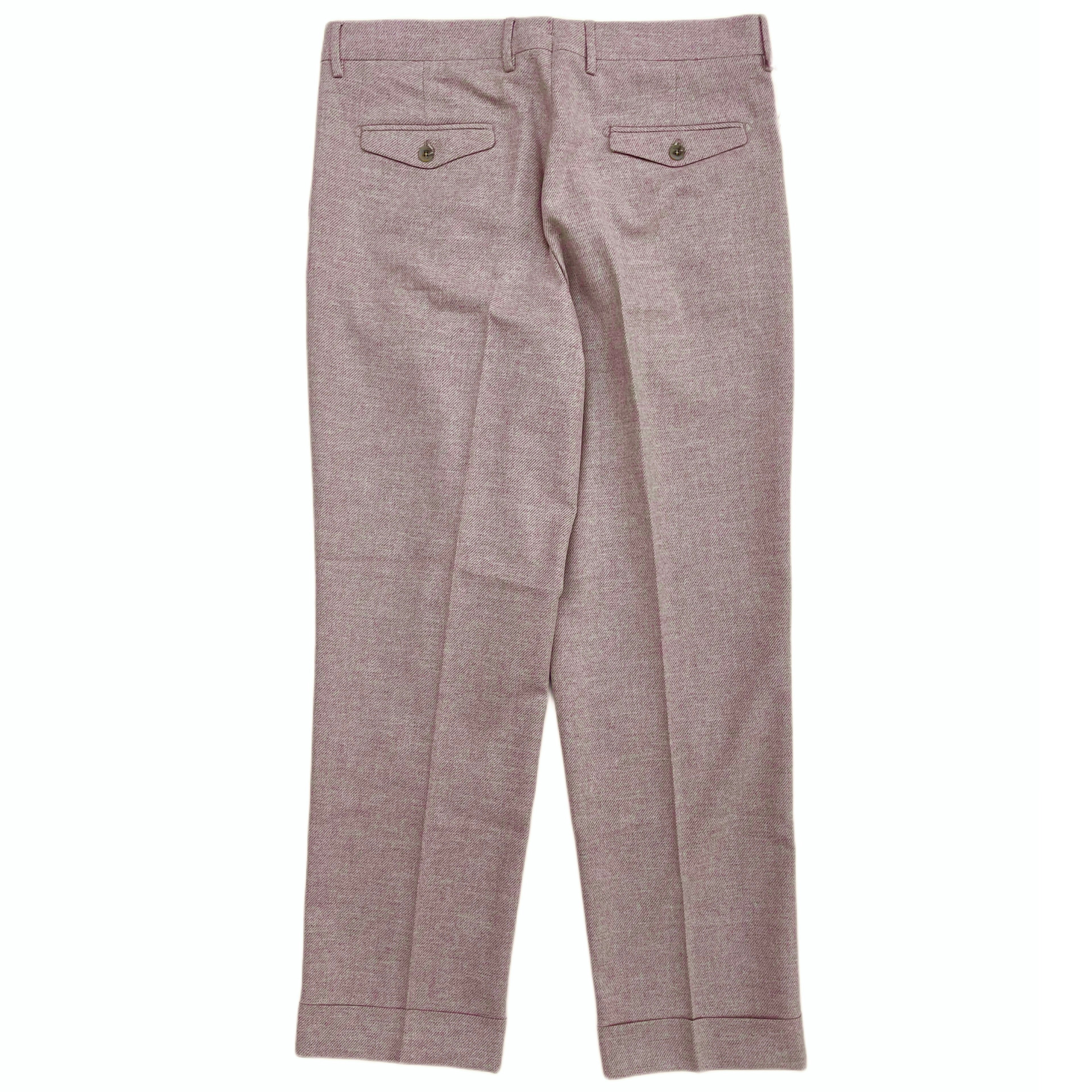 FRESH Pantalon Chino En Laine à 2 Pinces En Rose