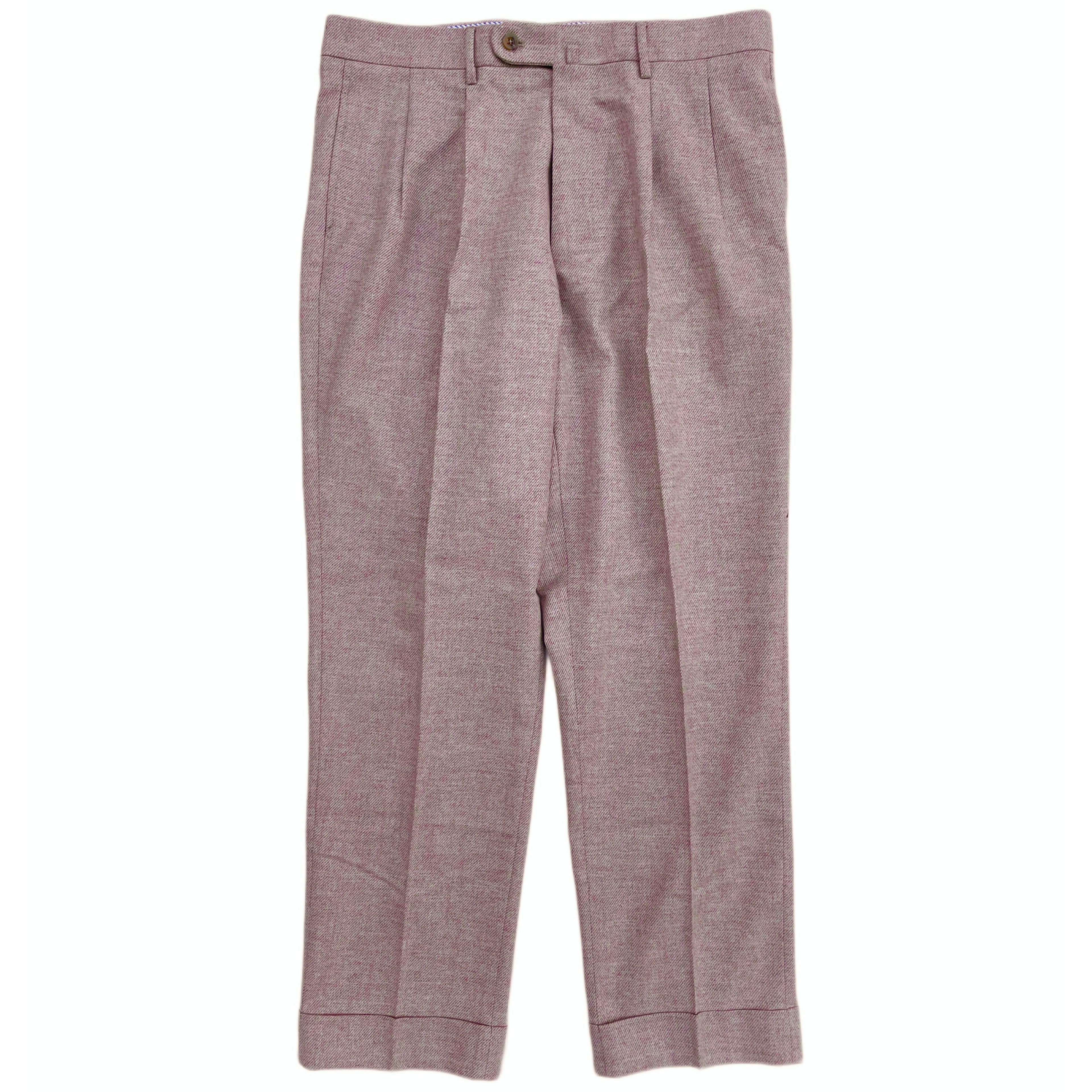 FRESH Pantalon Chino En Laine à 2 Pinces En Rose