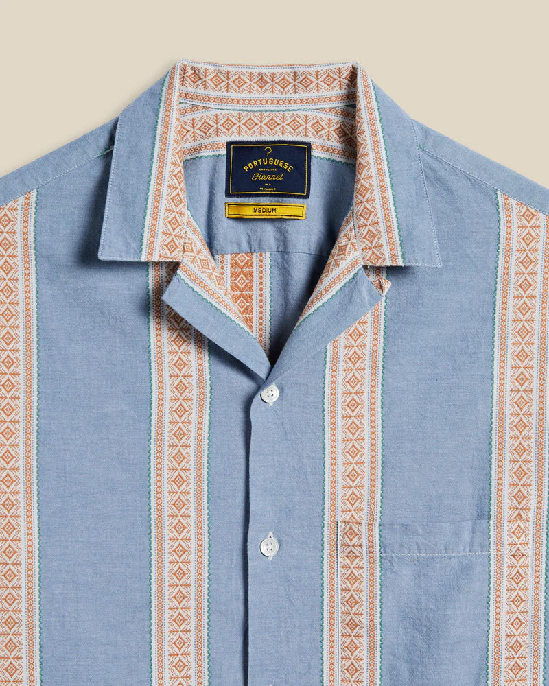 PORTUGUESE FLANNEL Melissa Blue Shirt