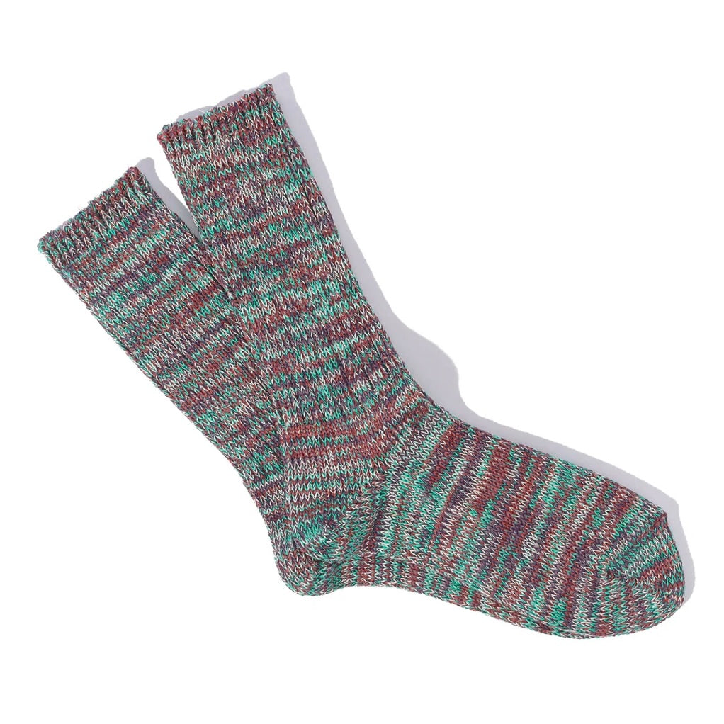 ANONYMOUS ISM 5Color Mix Crew Socks D.Violet