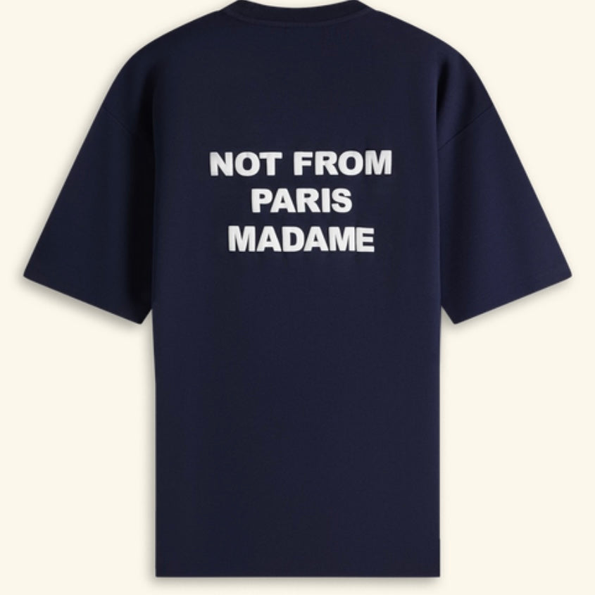 DRÔLE DE MONSIEUR Le T-Shirt Slogan In Navy