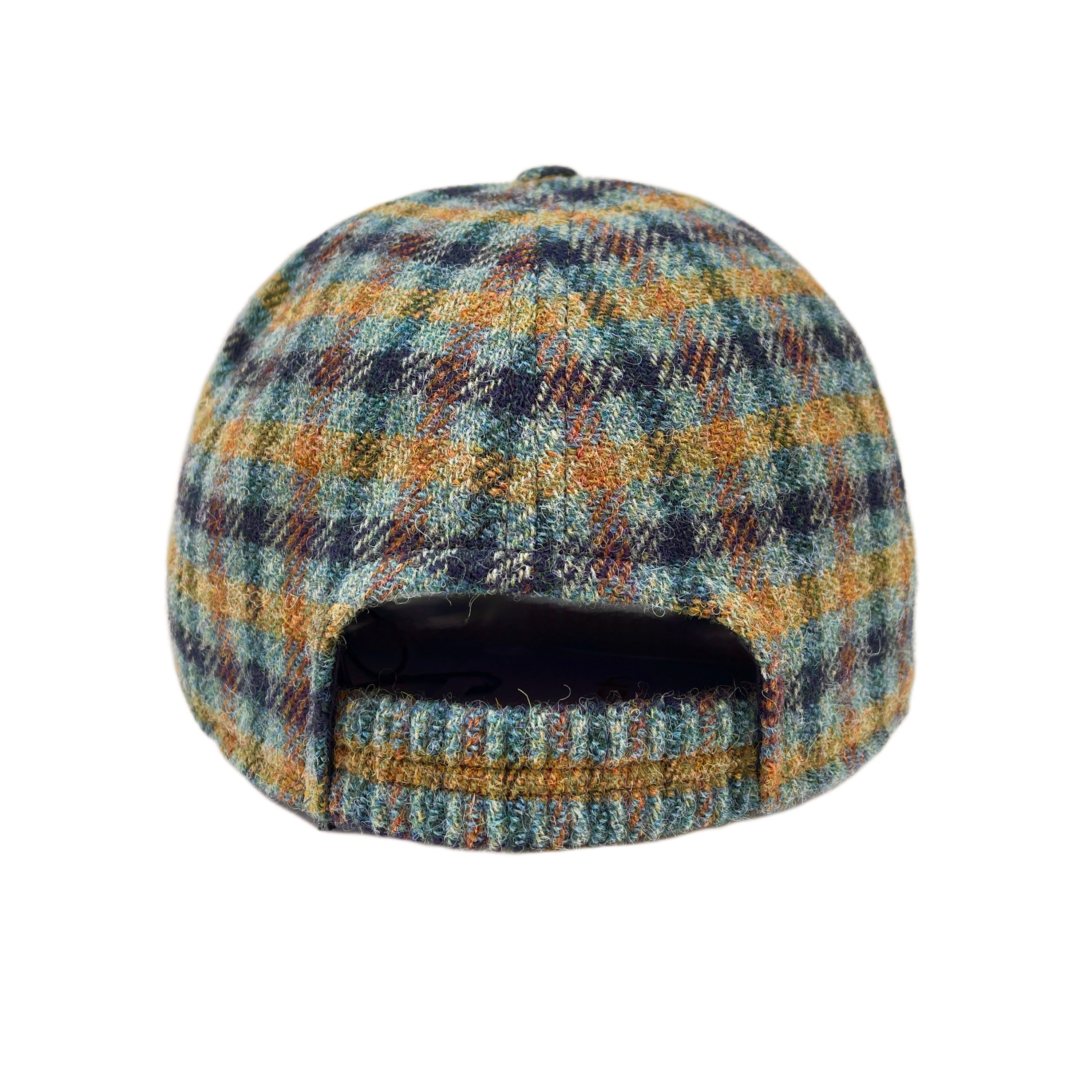 Casquette FRESH Laine Shetland Tartan Bleu 