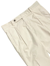 Pantaloni chino plissettati FRESH Nervi in ​​cotone Lyocell color latte