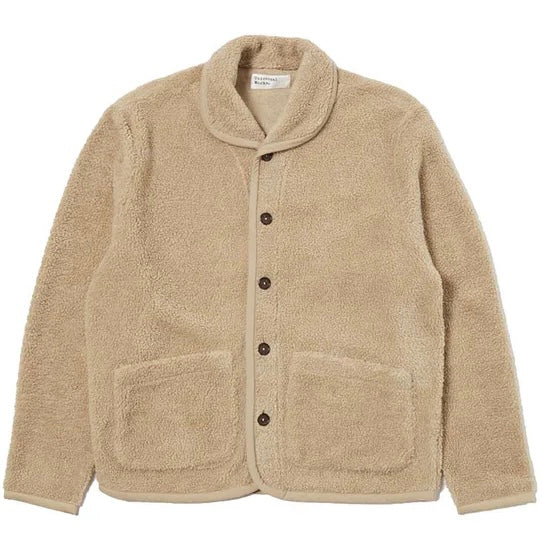 UNIVERSAL WORKS Lancaster Jacket In Sand Mountain Fleece