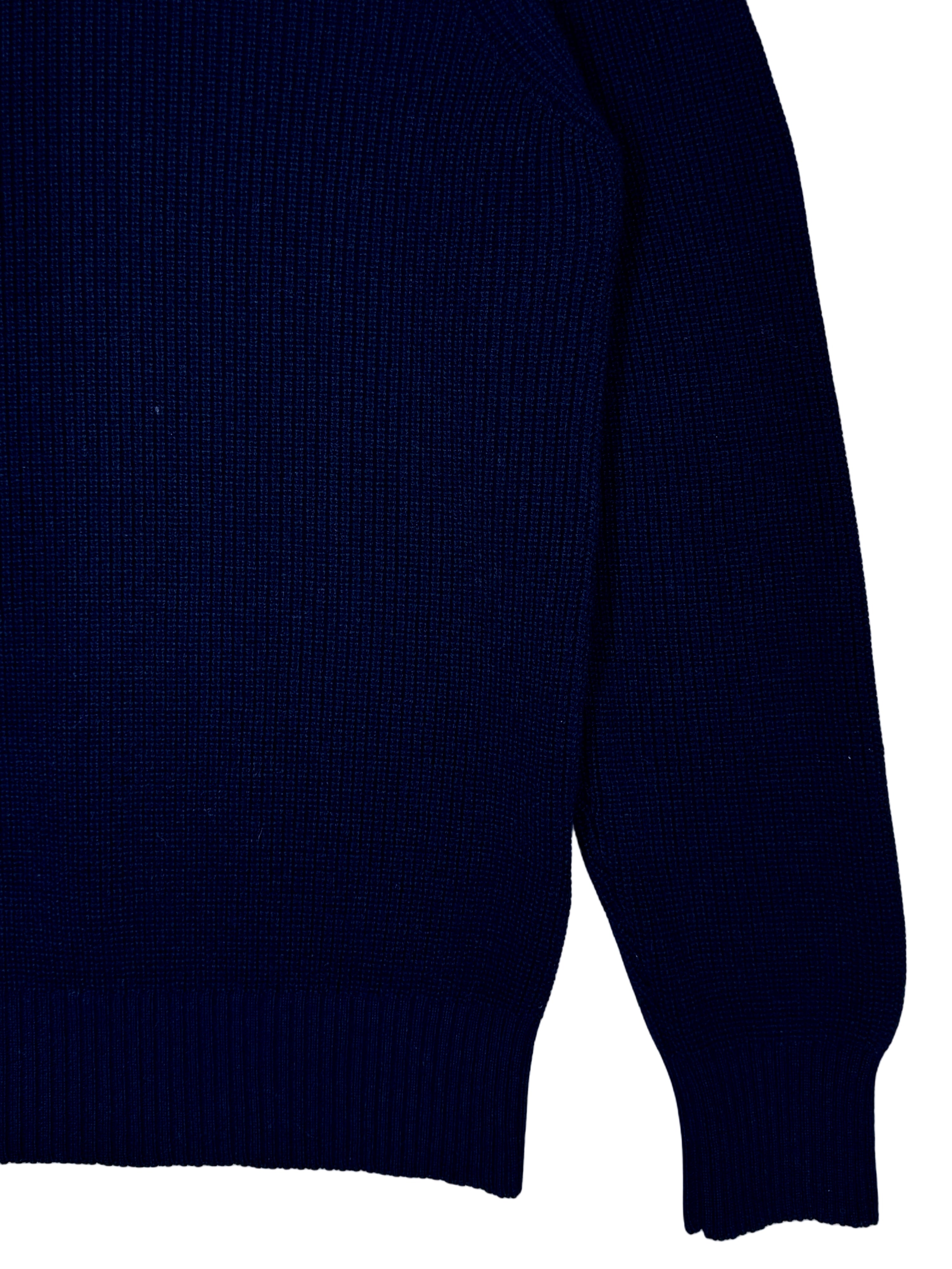 FRESH Sound Merino Polo Sweater In Navy