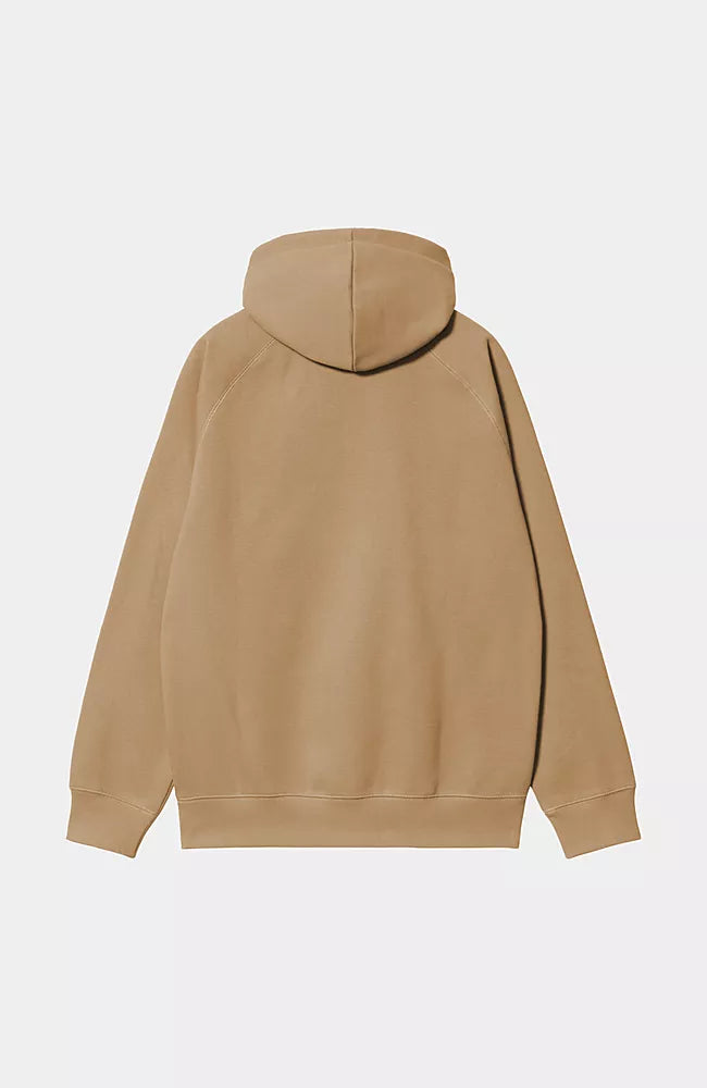 CARHARTT WIP Hooded Chase Sweat Dusty Hamilton Brown Gold