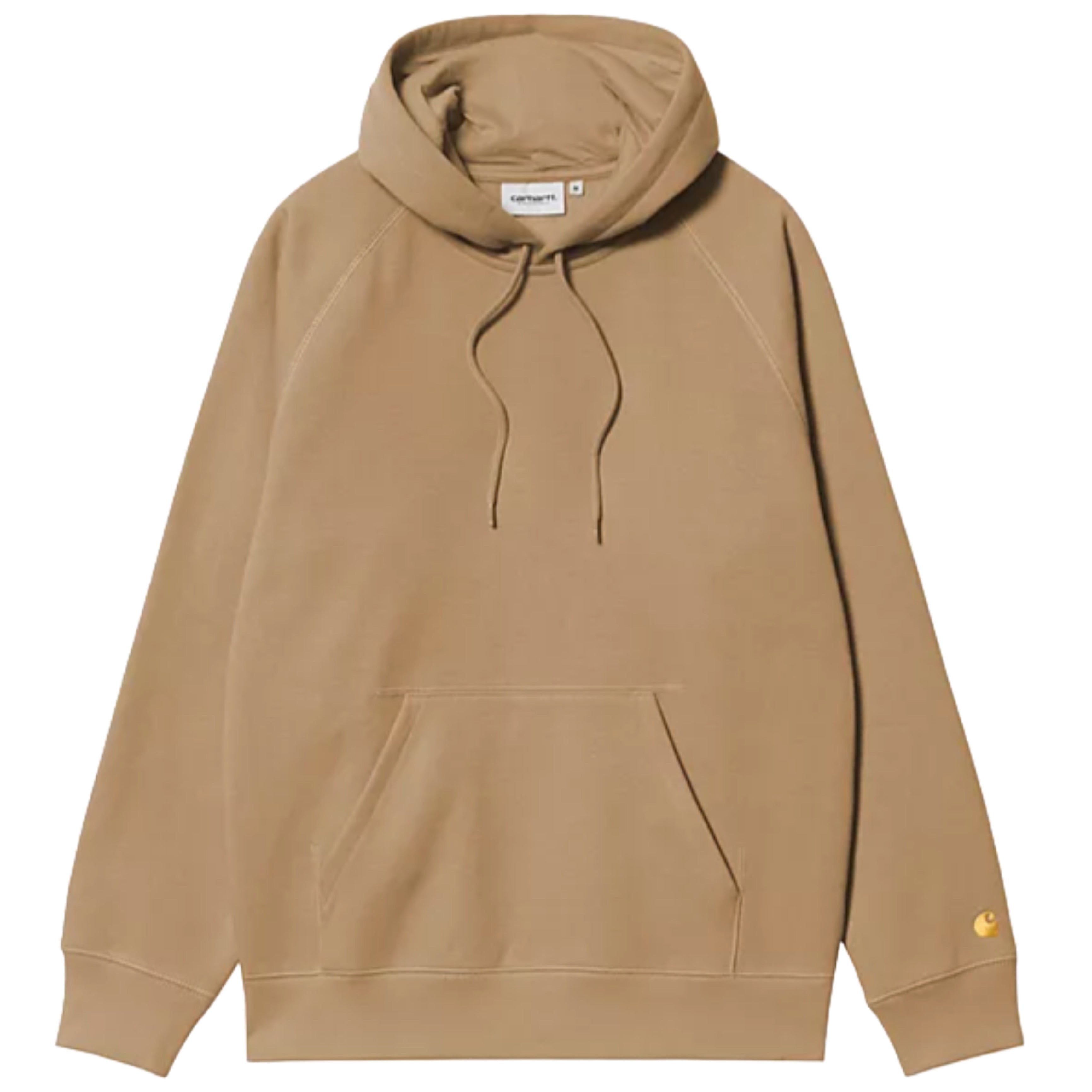 CARHARTT WIP Hooded Chase Sweat Dusty Hamilton Brown Gold