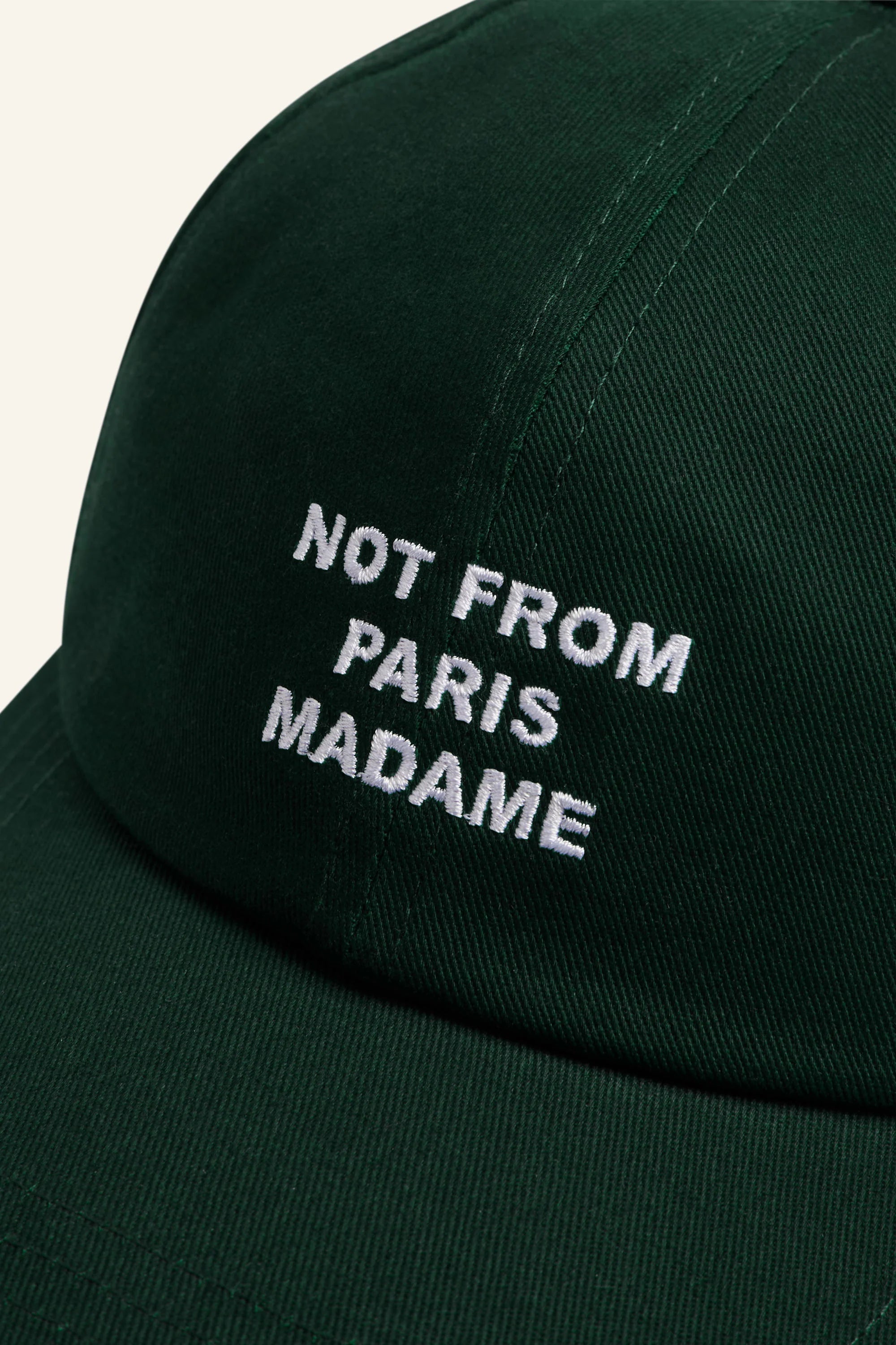 DRÔLE DE MONSIEUR La Casquette Slogan In Dark Green