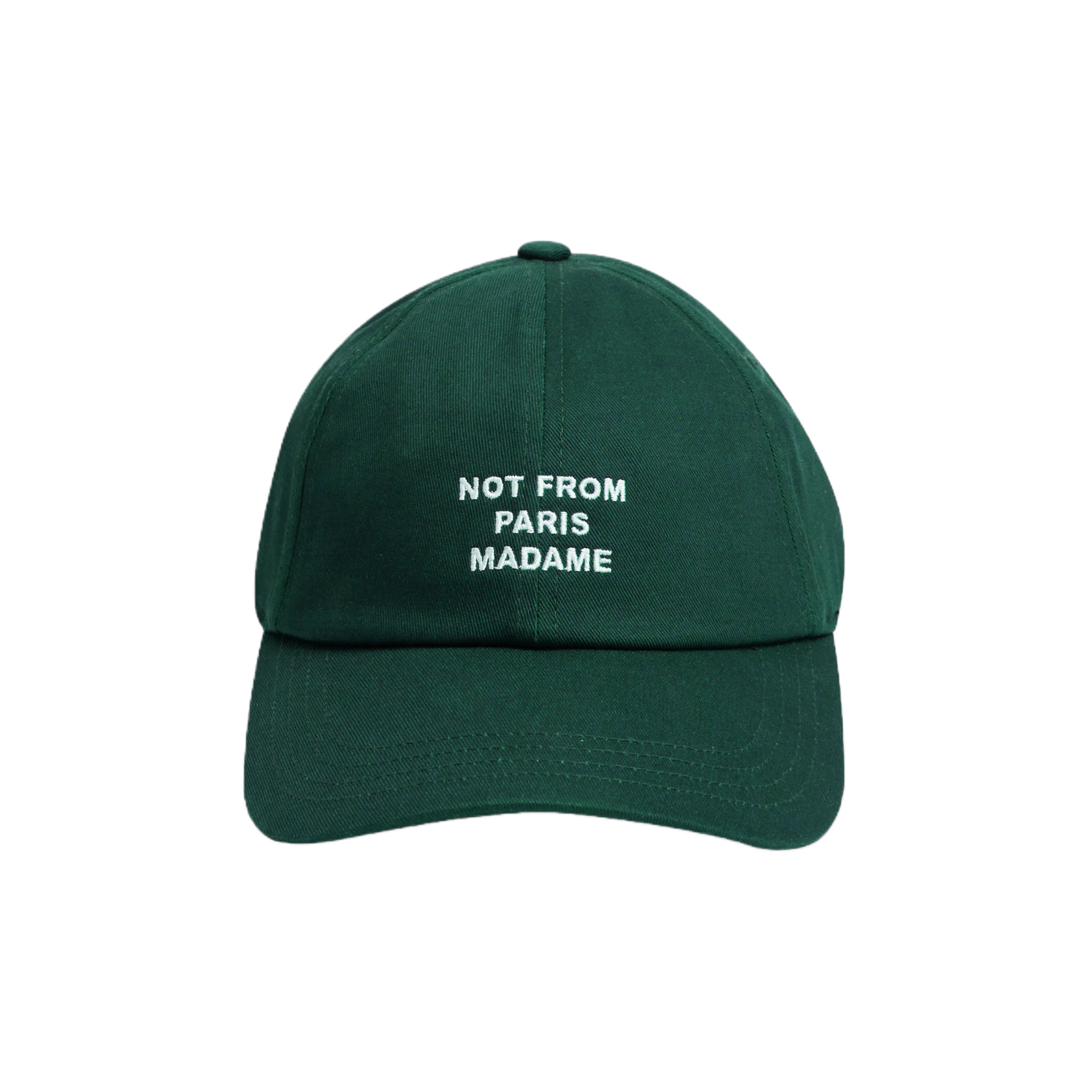 DRÔLE DE MONSIEUR La Casquette Slogan In Dark Green