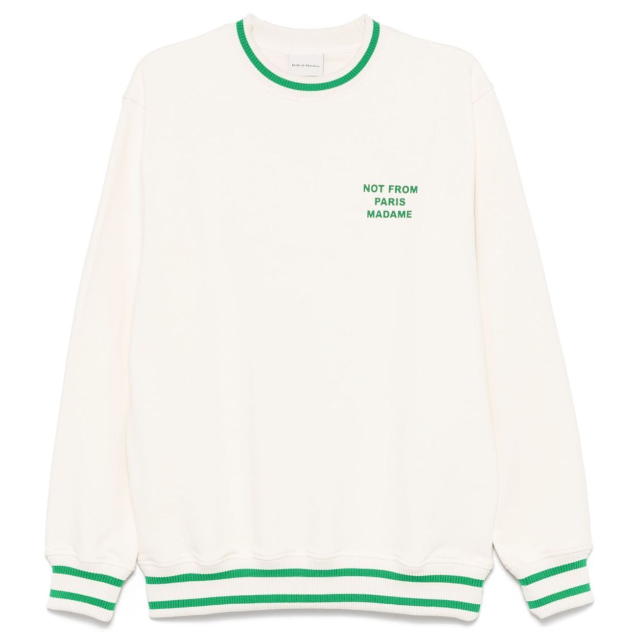 DRÔLE DE MONSIEUR Le Sweatshirt Slogan Sport In Cream