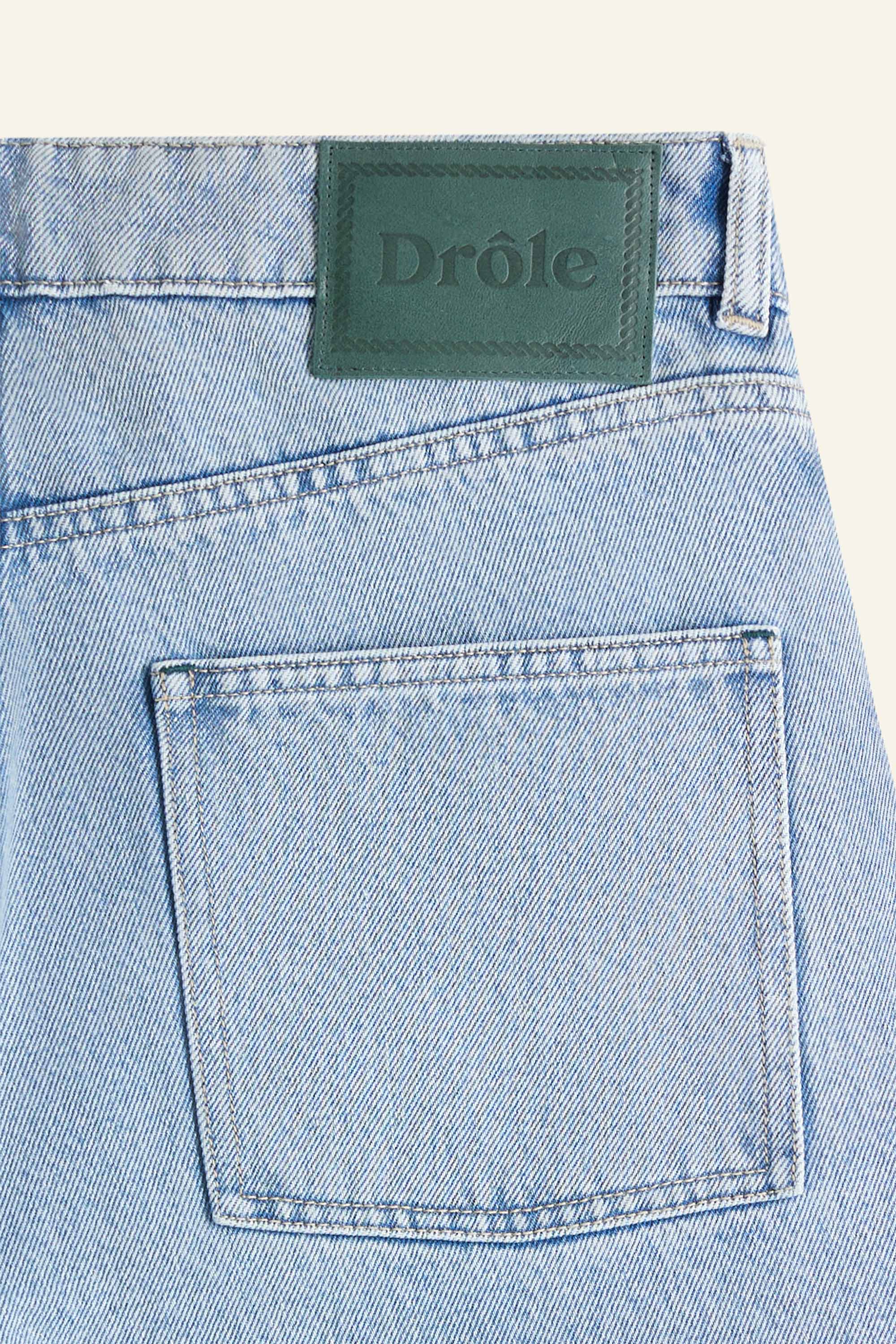 DRÔLE DE MONSIEUR Le Jean Délavée Denim Pants Light Blue