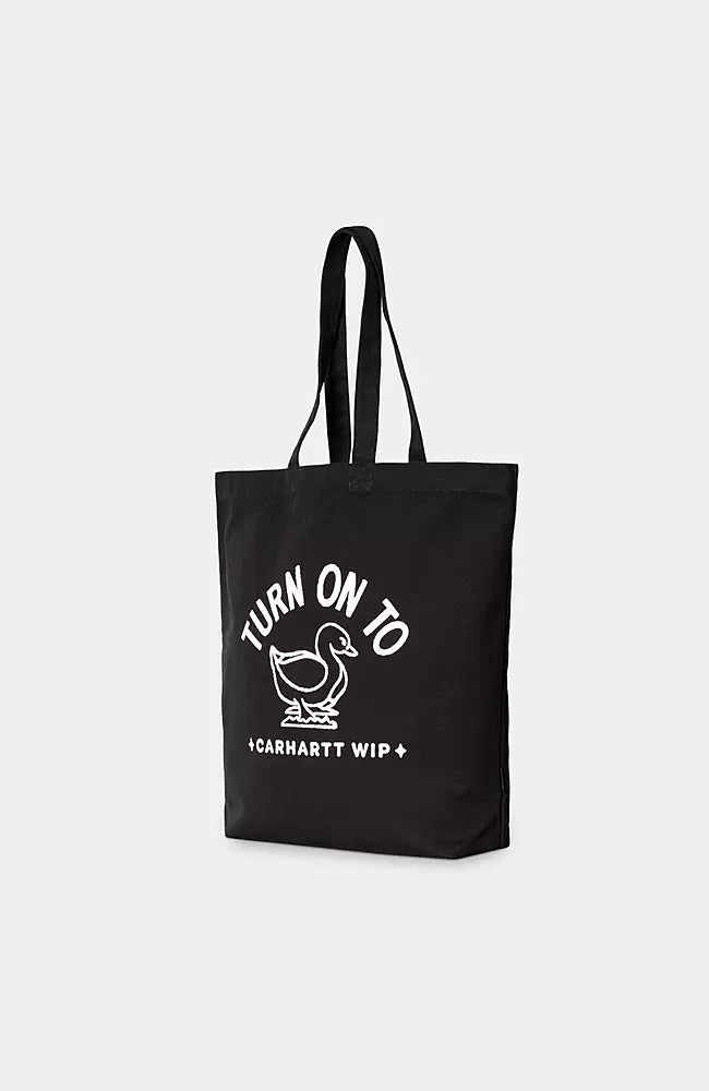 CARHARTT WIP Stamp Tote Black White