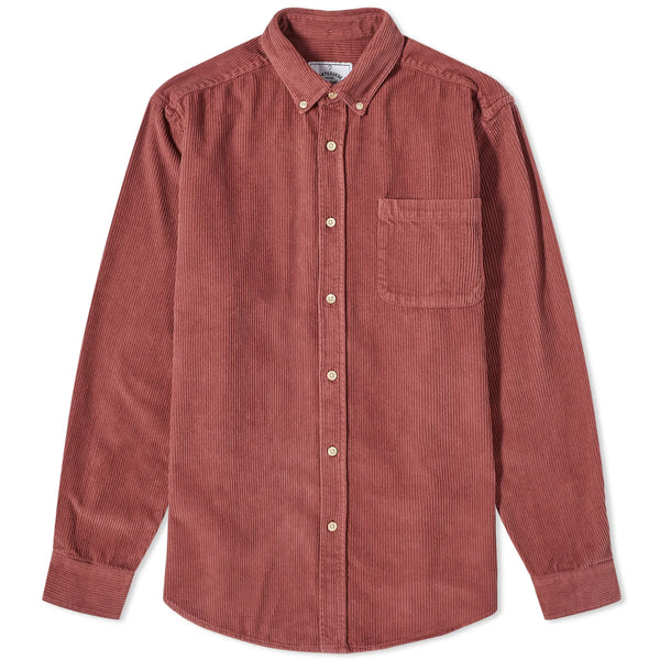 PORTUGUESE FLANNEL Lobo Bordeaux Corduroy Shirt