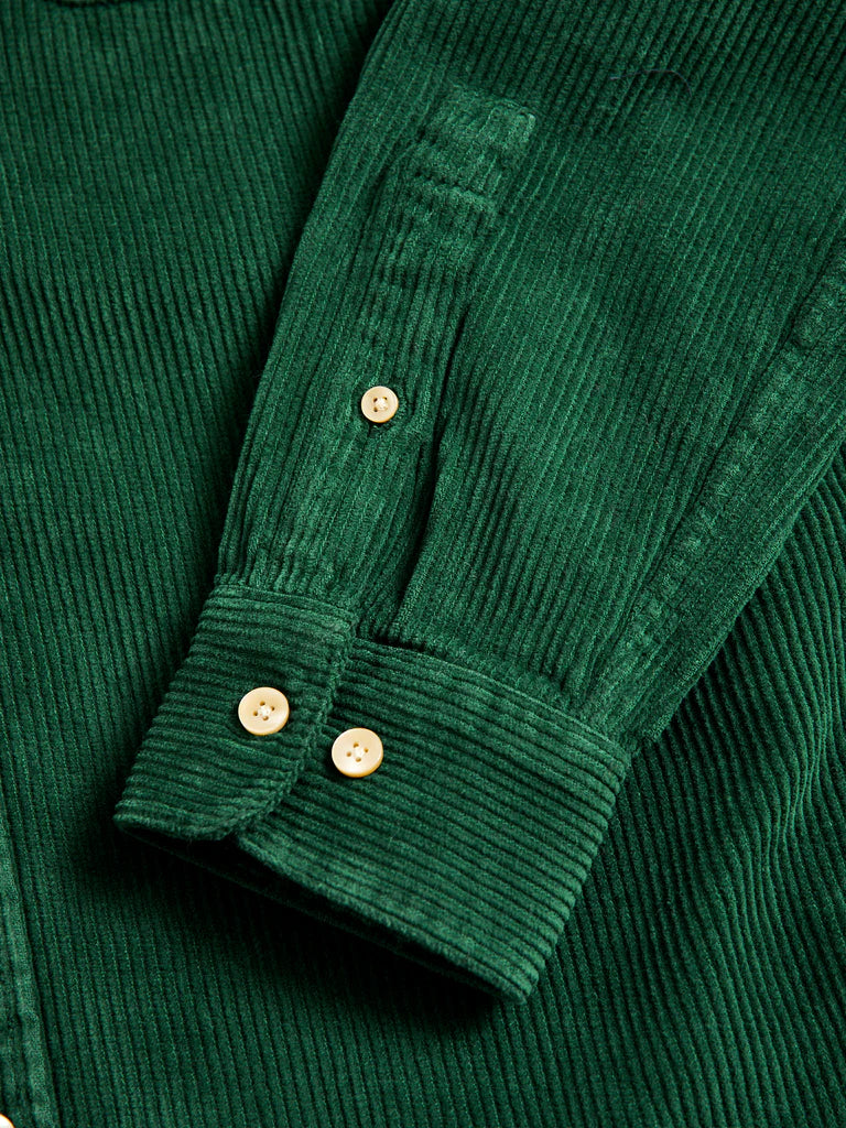 PORTUGUESE FLANNEL Lobo Green Corduroy Shirt