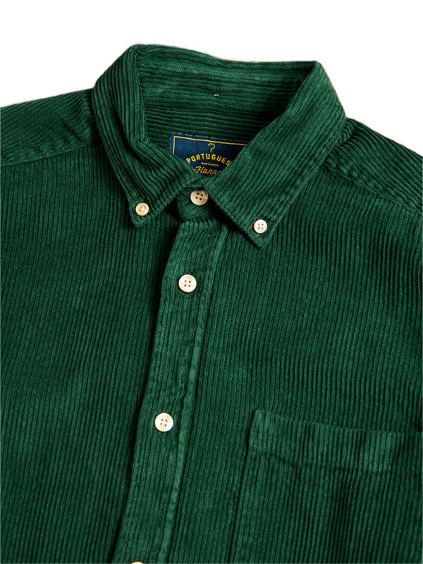 PORTUGUESE FLANNEL Lobo Green Corduroy Shirt