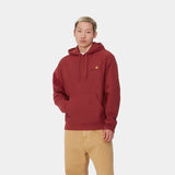 CARHARTT WIP Hooded American Script Sweatshirt Tuscany