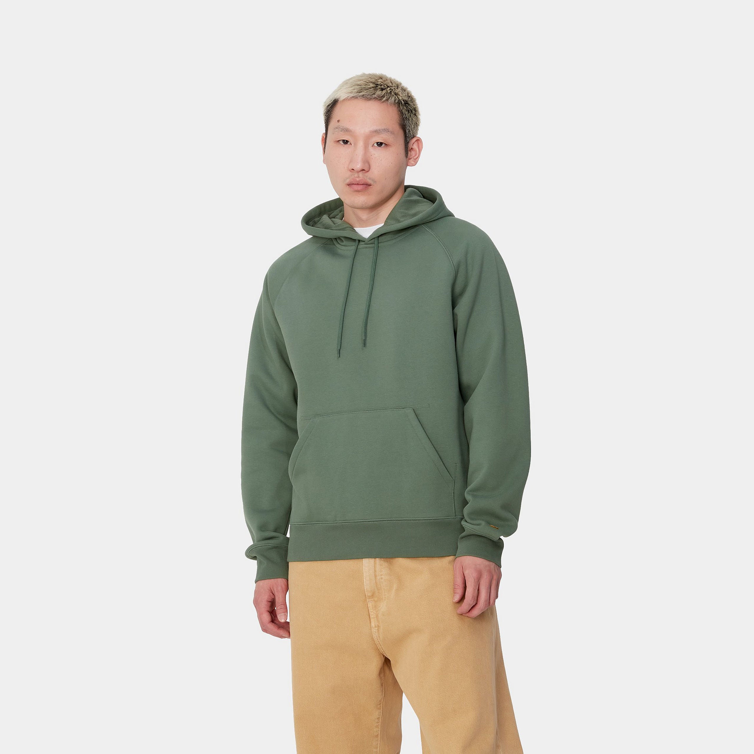 CARHARTT WIP Hooded Chase Sweatshirt Duck Green Gold