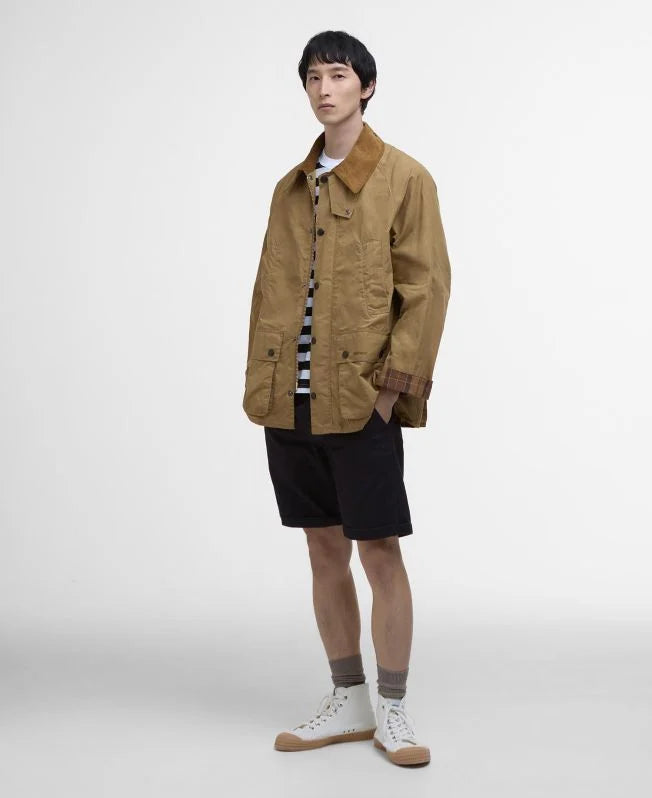 BARBOUR Oversized Bedale Casual Jacket Golden Khaki