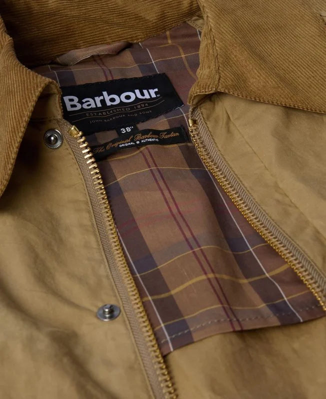 BARBOUR Oversized Bedale Casual Jacket Golden Khaki