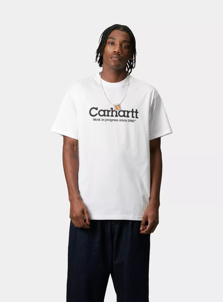 CARHARTT WIP S/S Label Script T-Shirt White