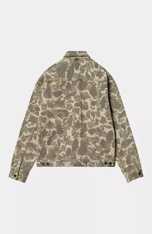 CARHARTT WIP Duck Helston Jacket Camo Duck Black Beached