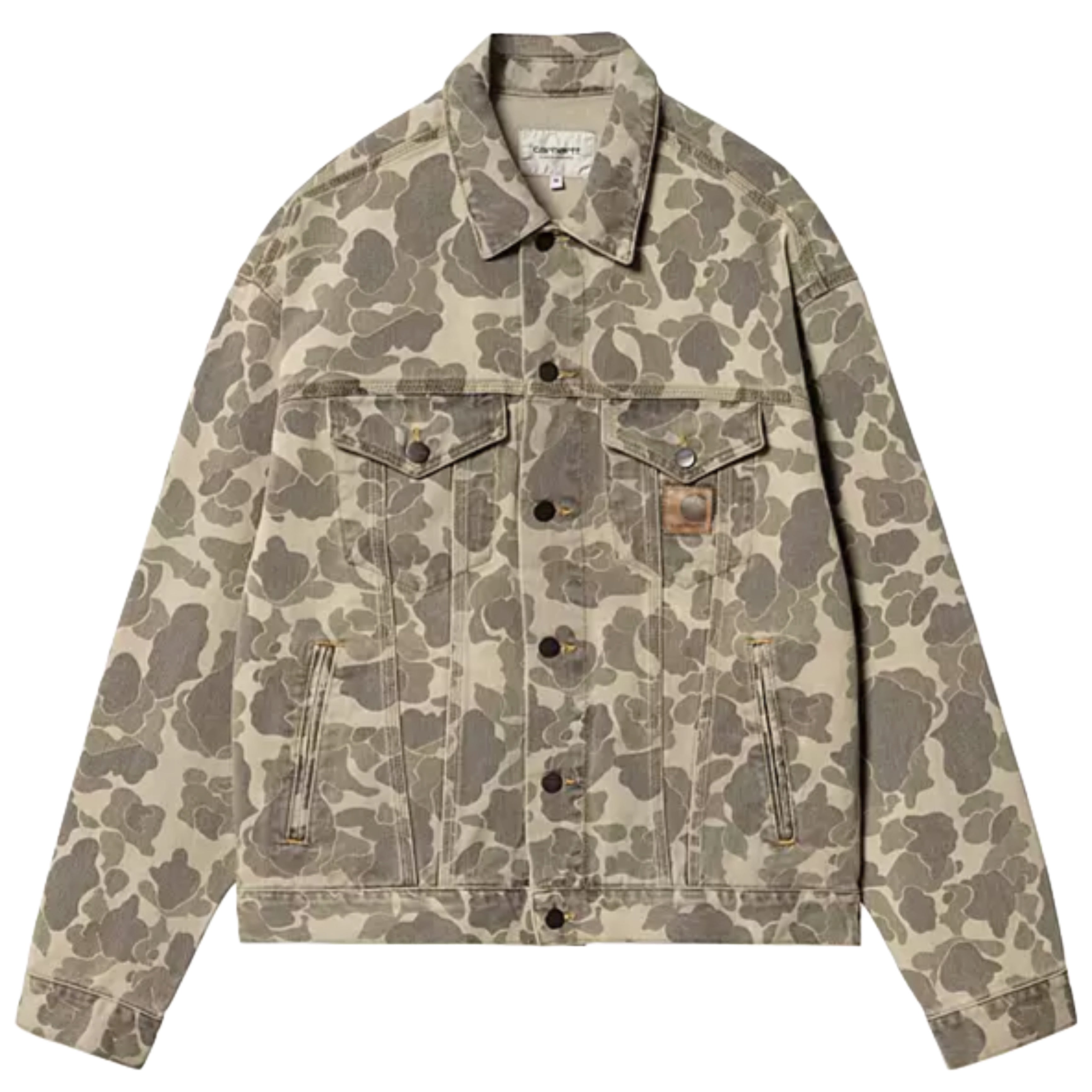 CARHARTT WIP Duck Helston Jacket Camo Duck Black Beached