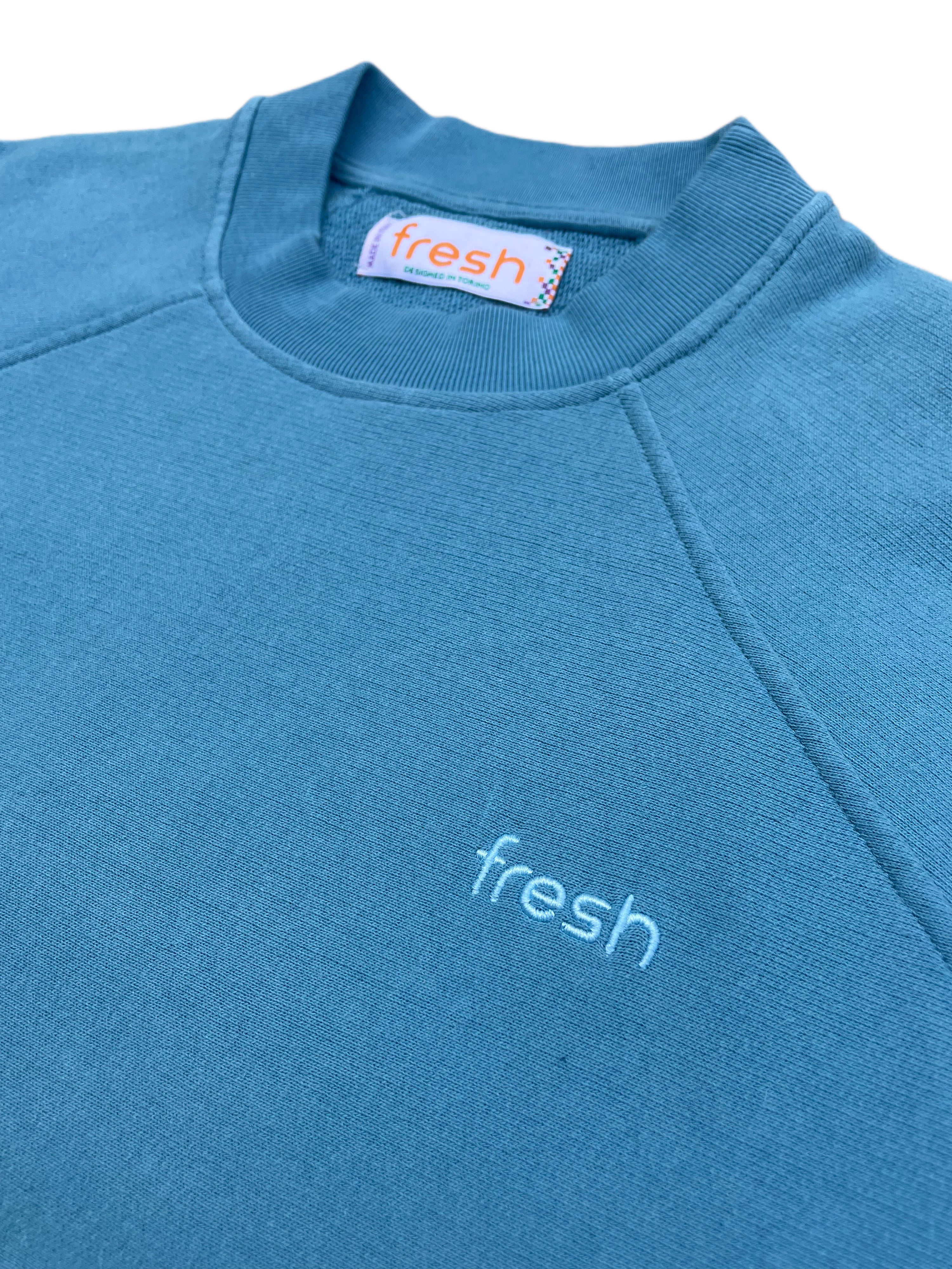 Sweat-shirt en coton FRESH Billie en bleu clair